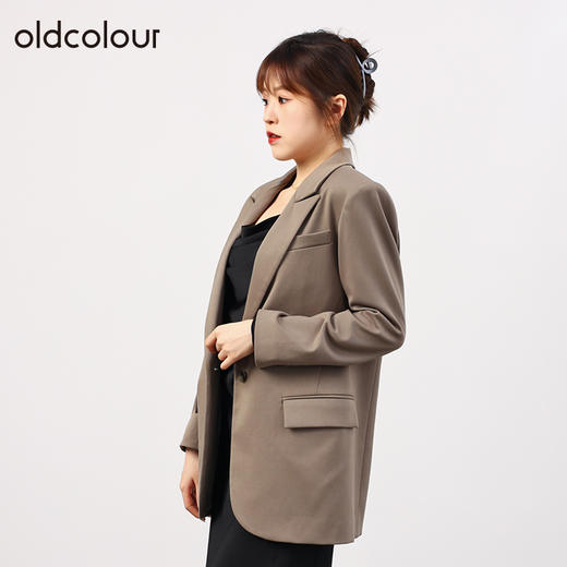 oldcolour欧珂秋季简约休闲气质显瘦西装外套女O33048360 商品图2
