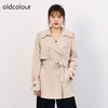 oldcolour欧珂秋商场同款双排扣高级感纯色薄风衣外套HO35047514 商品缩略图0