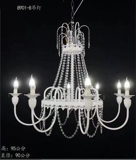 8901-8水晶吊灯【运费自理】