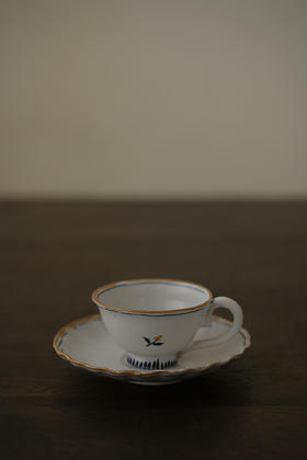 中田雄一76Demi咖啡套杯 黄花