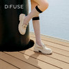 D:FUSE迪芙斯秋款单鞋女乐福鞋牛皮圆头钻饰厚底鞋女DF33112166 商品缩略图9