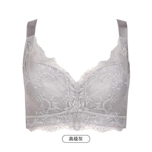 都市丽人舒软挺塑C杯适穿蕾丝调整型文胸超薄款3/4杯塑身文胸无钢圈内衣四排扣LJ33M2 商品图6