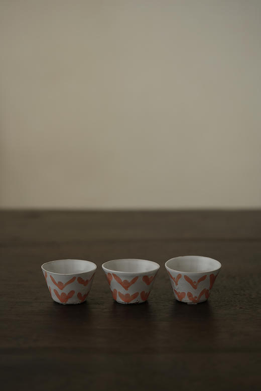 中田雄一117三茶杯明橙花文 商品图0
