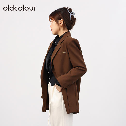 oldcolour欧珂商场同款秋复古百搭通勤休闲西装外套女O34048429 商品图1