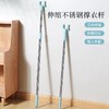 不锈钢撑衣杆晾衣杆叉丫家用可伸缩加长款宿舍凉衣捍衣叉杆挑衣杆伸缩学生晾衣叉1把 商品缩略图0