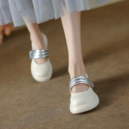 时尚复古，拼色厚底百搭玛丽珍单鞋WXJ-X333-2 商品图7