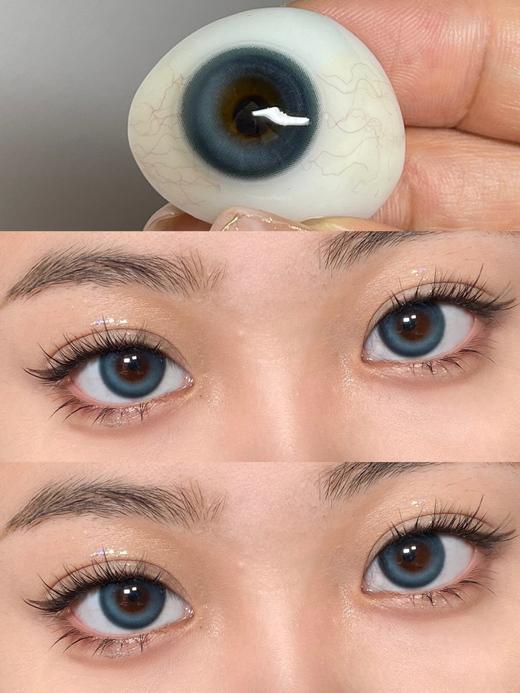 pfgirlcon 年抛美瞳 蓝冰泪 直径14.2mm着色13.4mm 商品图13