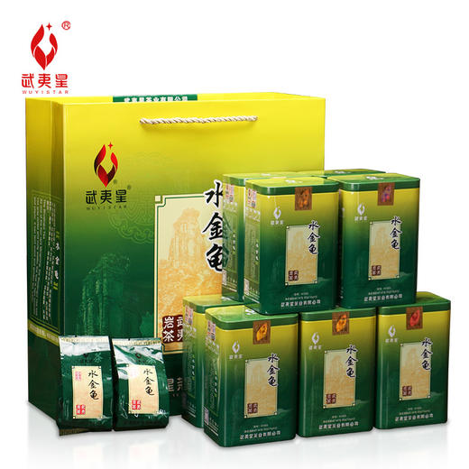 武夷星绿罐水金龟茶叶50克小泡装罐装礼盒武夷岩茶乌龙茶 商品图6