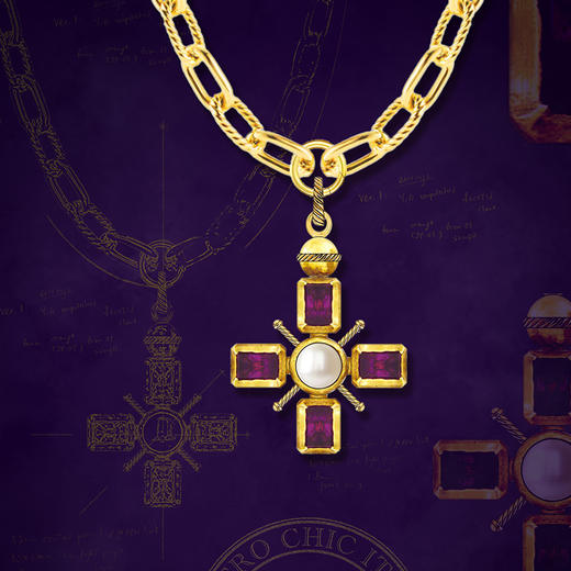 【博主-珠珠EVA同款】大英博物馆联名系列 | 拜占庭十字架项链 商品图3