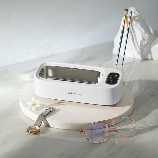 小熊超声波清洗器 QXQ-B20N8 米白色 眼镜+首饰+化妆刷+其他清洗 商品图2