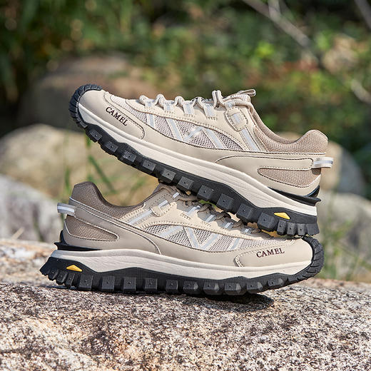 骆驼2025春夏季3M反光厚底缓震城市户外网面轻徒步鞋 G13S342069 商品图4