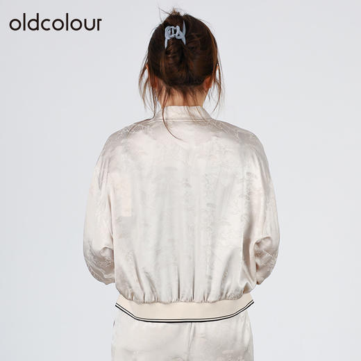 oldcolour2022秋商场同款文艺气质休闲短款长袖外套O31041106 商品图3