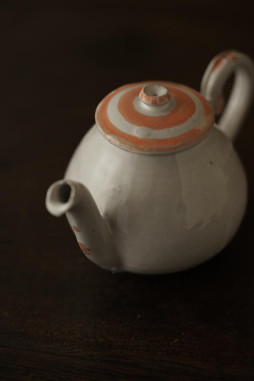 中田雄一60明橙轮线盖茶壶 商品图2