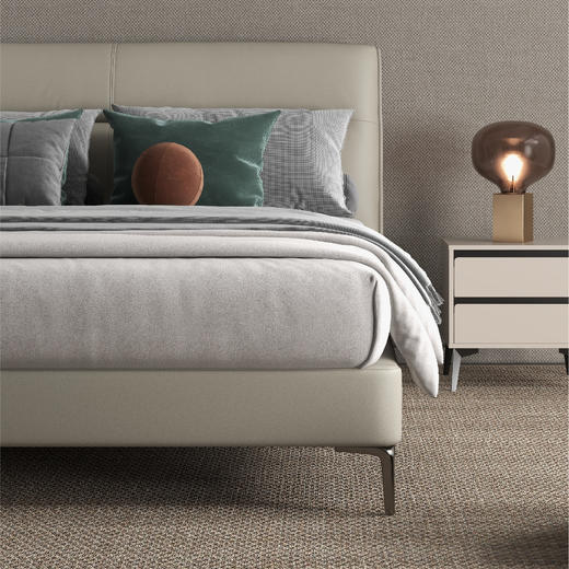 顾家家居整装 现代简约 布艺软床 KZ.B5007B静夜思 商品图1