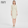IWY/正式场合职业连衣裙女气质高端杏色西装裙工作服收腰显瘦西服套裙Q13206 商品缩略图0