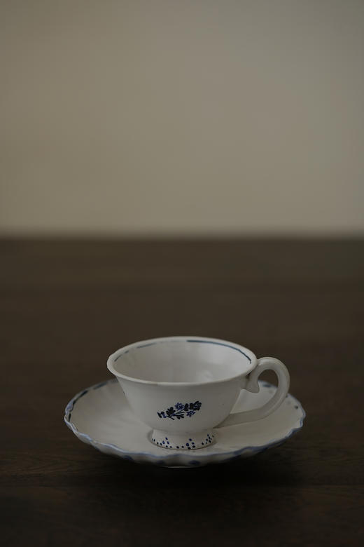 中田雄一70Demi咖啡套杯 青花蝶纹 商品图0