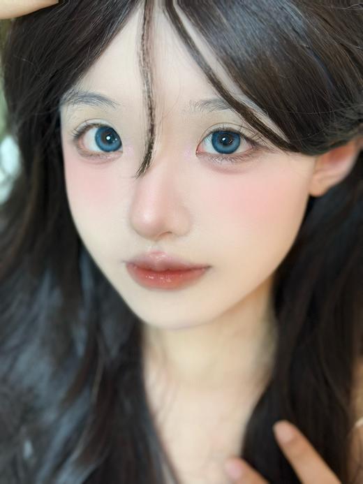pfgirlcon 年抛美瞳 蓝冰泪 直径14.2mm着色13.4mm 商品图2