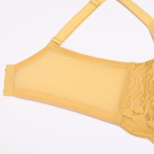 都市丽人完美包容C杯适穿蕾丝内衣超薄款3/4杯常规文胸软钢圈三排扣LB33S1 商品图6