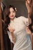 2022秋季新款复合蕾丝圆襟倒大袖旗袍 少女改良旗袍连衣裙年轻款 商品缩略图2