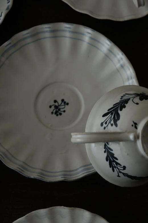 中田雄一72Demi咖啡套杯 青花结文 商品图2