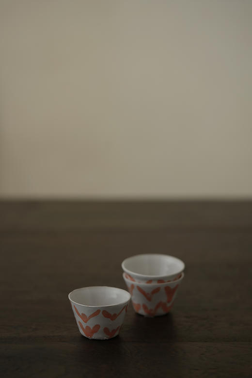 中田雄一117三茶杯明橙花文 商品图1