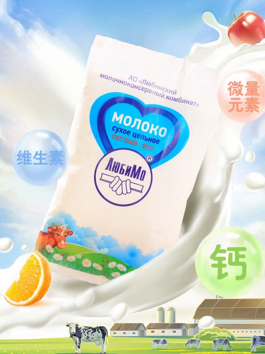 柳宾斯基全脂乳粉500g 商品图6