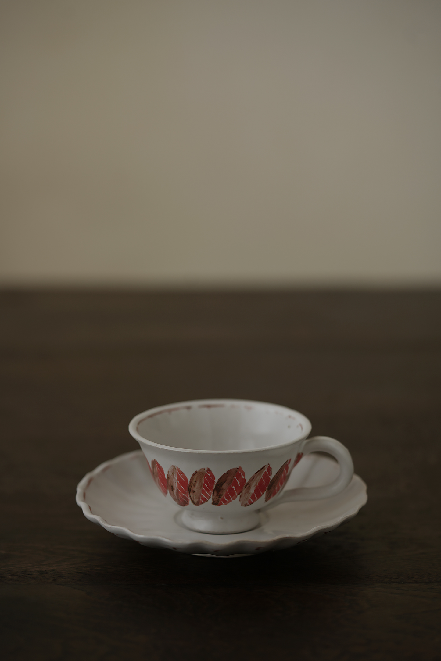 中田雄一65Demi咖啡套杯 叶莲纹