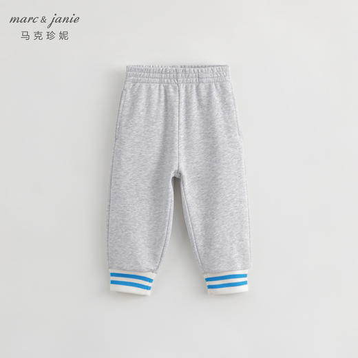 马克珍妮秋装男女童超舒棉撞色休闲运动裤231887 商品图1