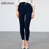 oldcolour春秋商场同款修身高腰显瘦弹力小脚牛仔裤女O31113104 商品缩略图2