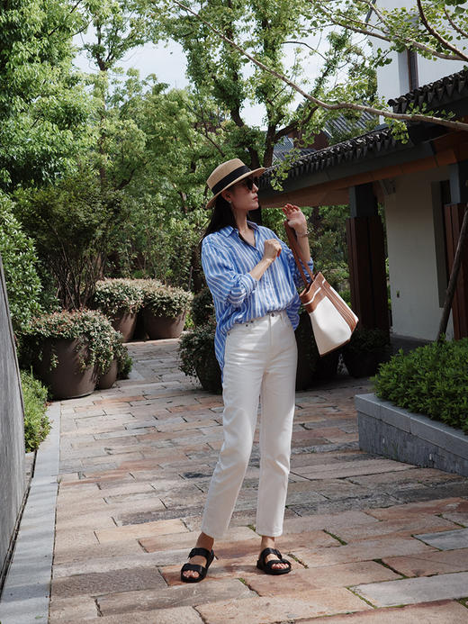 土耳其bossa面料 简约法式风格 法棍牛仔裤 商品图6