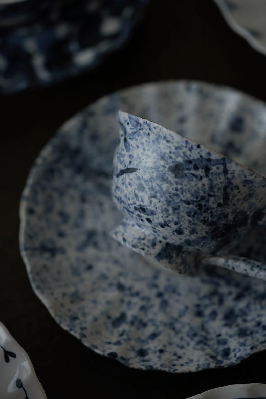 中田雄一92Demi咖啡套杯 青斑纹 商品图1