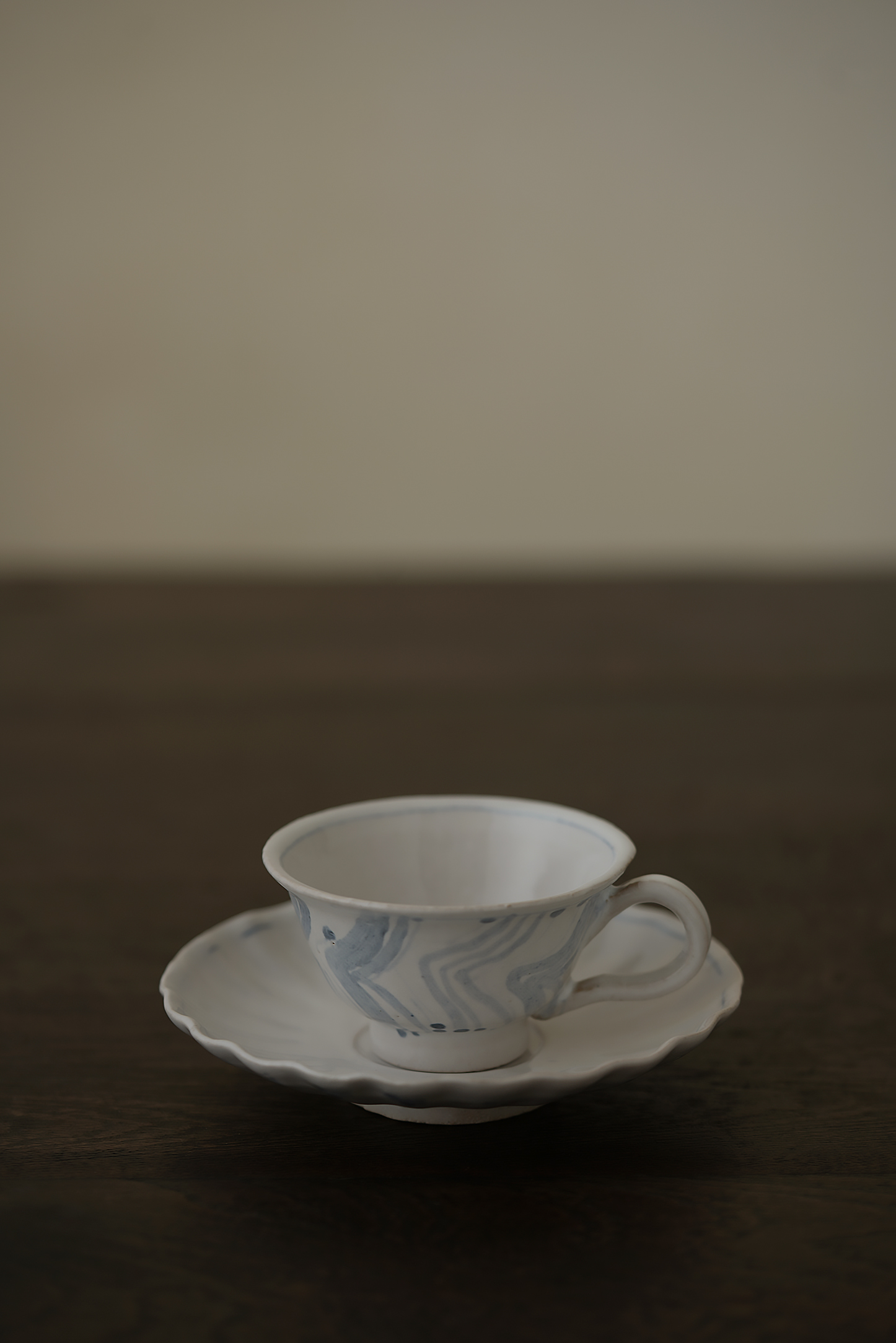 中田雄一66Demi咖啡套杯 青灰流连文