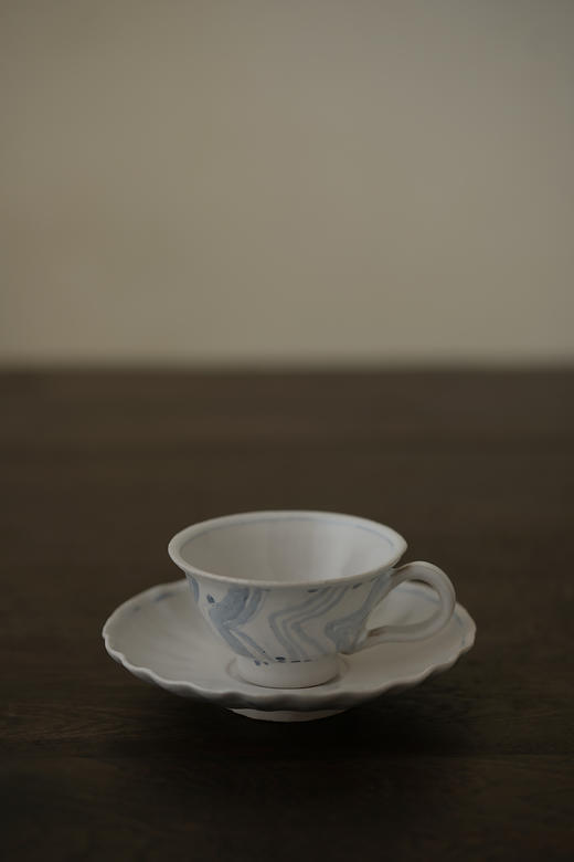 中田雄一66Demi咖啡套杯 青灰流连文 商品图0