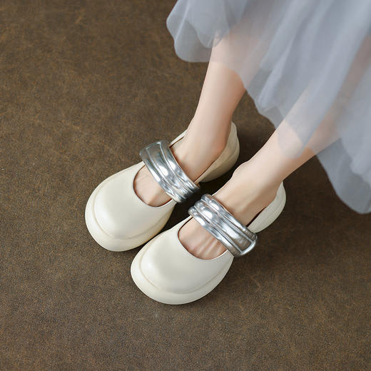 时尚复古，拼色厚底百搭玛丽珍单鞋WXJ-X333-2 商品图10