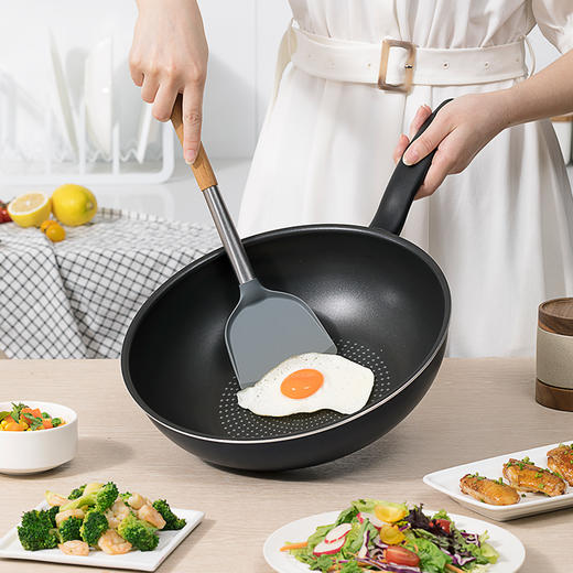 百货世界-德龙  Happycall欢乐锅 Collect不粘炒锅(30cm) 蓝黑色 商品图2