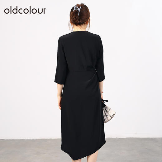 oldcolour欧珂秋商场同款简约方领高级感通勤公主裙HO35102517 商品图3
