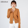 oldcolour2022秋商场同款法式复古温柔气质针织短外套O31053102 商品缩略图2
