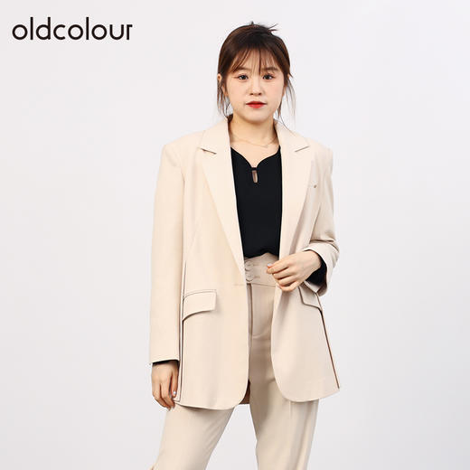oldcolour欧珂商场同款秋复古百搭通勤休闲西装外套女O34048429 商品图0