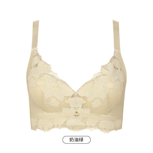 都市丽人美体纤塑BC杯适穿蕾丝调整型文胸薄款3/4杯塑身文胸无钢圈内衣四排扣LJ32M7 商品图4