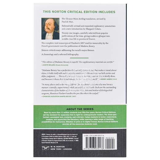 【中商原版】包法利夫人 诺顿文学解读系列 英文原版 Norton Critical Editions: Madame Bovary Gustave Flaubert 商品图1