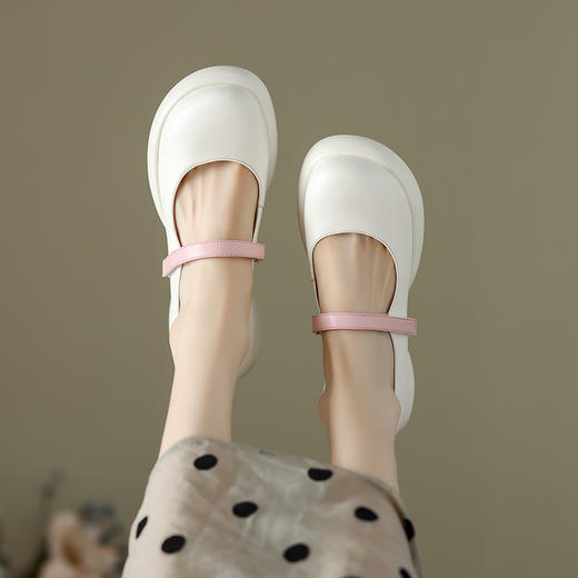 时尚百搭，厚底粗跟玛丽珍单鞋XWJ-X333-3 商品图6