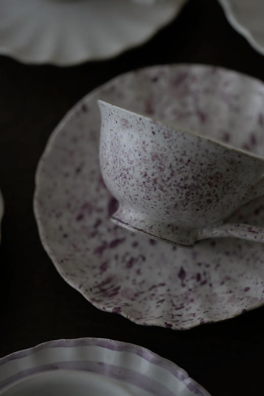 中田雄一88Demi咖啡套杯 紫斑纹 商品图1