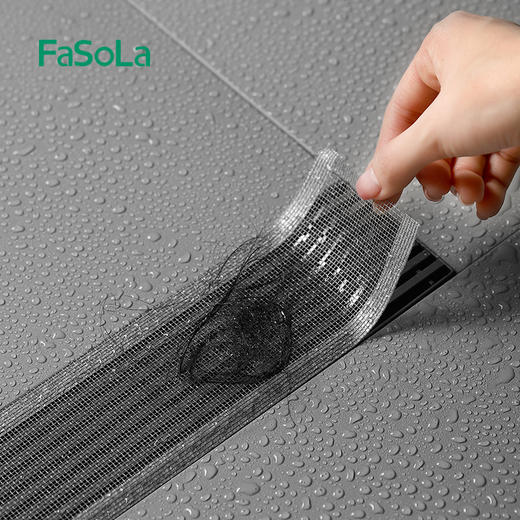 FaSoLa地漏贴防虫一次性下水道过滤网浴室拦发网卫生间毛发防堵塞 商品图0