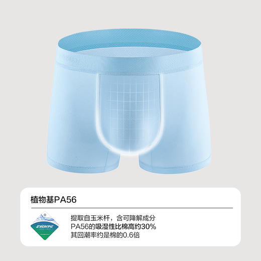 有棵树莫代尔透气男士四角裤3条装E-U1047 商品图4