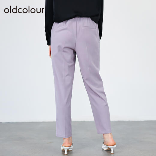 oldcolour春秋商场同款气质百搭高腰宽松休闲裤女通勤O31073162 商品图3