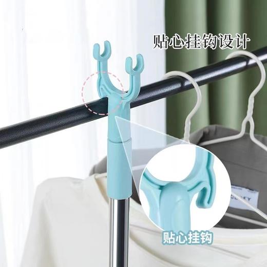 不锈钢撑衣杆晾衣杆叉丫家用可伸缩加长款宿舍凉衣捍衣叉杆挑衣杆伸缩学生晾衣叉1把 商品图2