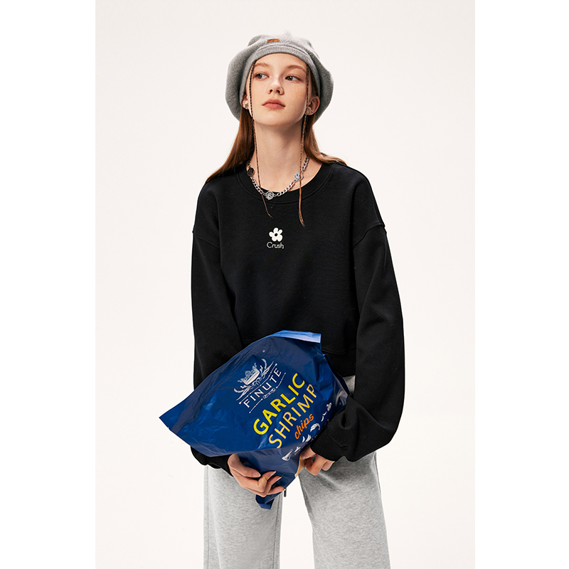 【严选】诗凡黎秋精致印花图案卫衣SE8100241