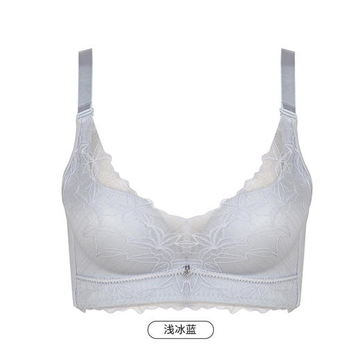 都市丽人舒软挺塑AB杯适穿蕾丝调整型文胸中厚款3/4杯塑身文胸无钢圈内衣四排扣LJ34H3 商品图5