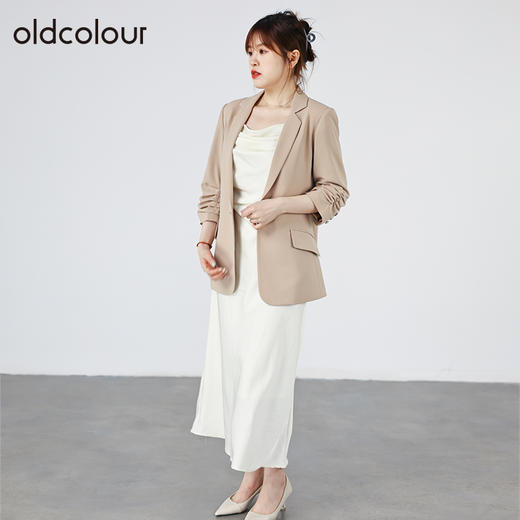 oldcolour欧珂商场同款休闲简约通勤职业西装外套女O31048151 商品图2