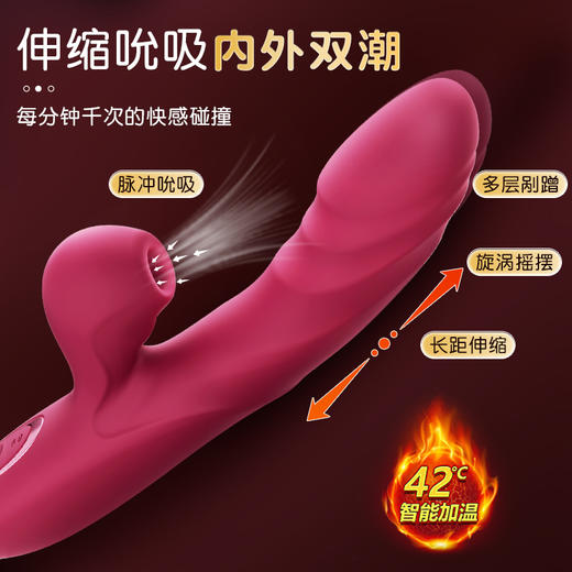 【谜姬】 love欢愉棒-伸缩摇摆吮吸款 商品图5